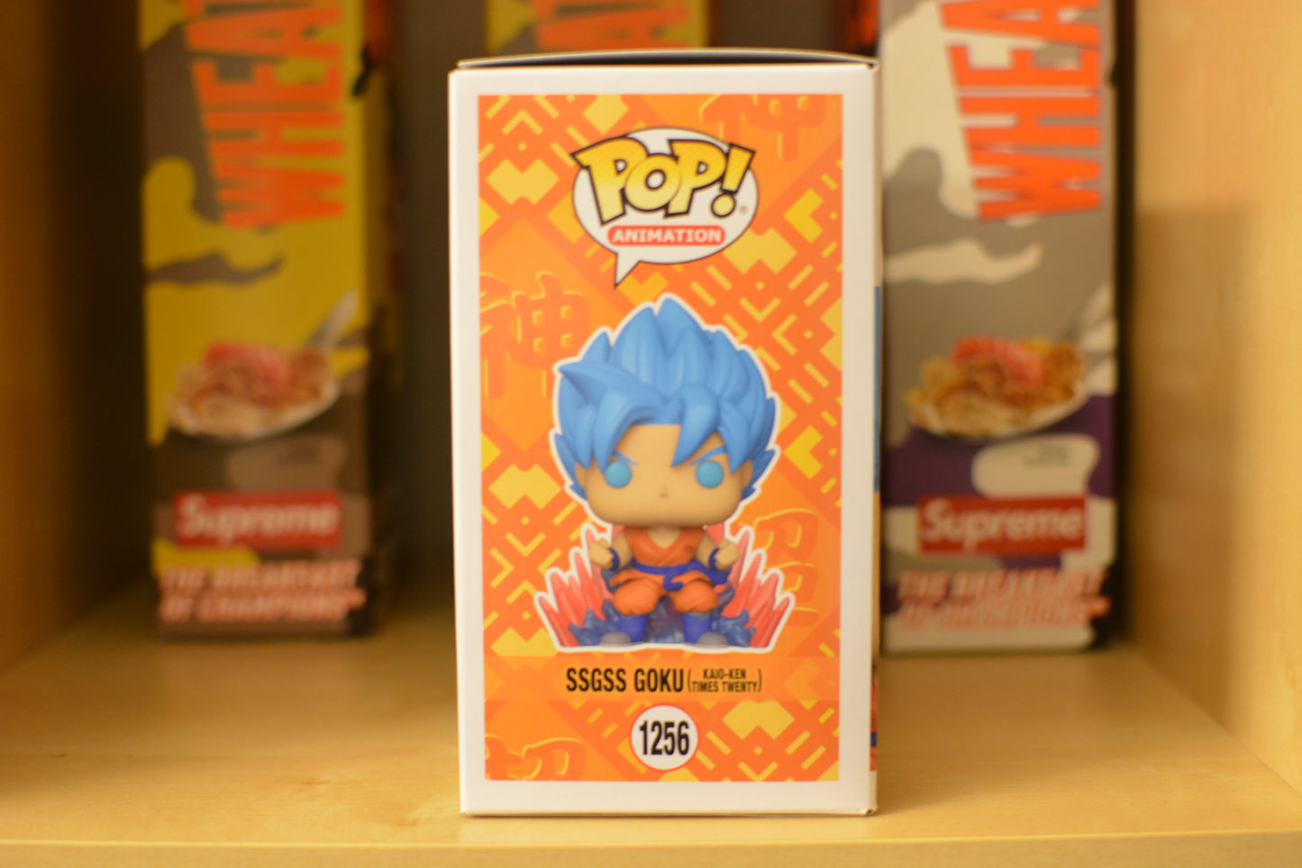 Funko Pop Animation Dragonball Super SSGSS Goku #1256 GITD Boxlunch Exclusive